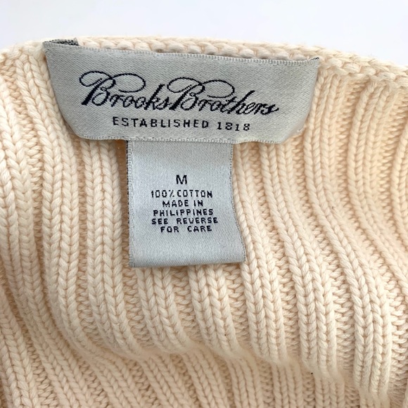 Brook Brothers Cotton Sweater Pale Pink Sz M GUC - Picture 7 of 9